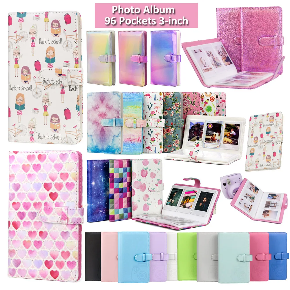 96 Tasche Album Fotografico Da 3 Pollici Per Fujifilm Instax Mini 11 9 8 7S 70 25 90 40 Sp-2 Fotocamera Liplay, Pringo P231, Pic-300 Z2300