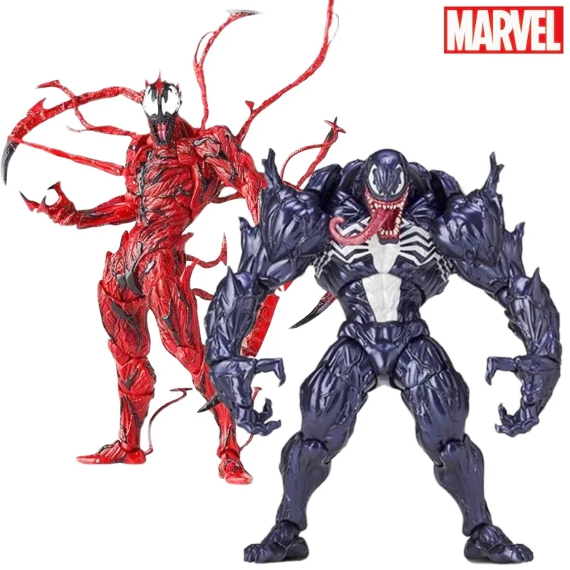 Marvel Venom Carnage Anime Figure Toys 18Cm Movie Venom 2 Carnage Bjd Figure Collection Model Toys Regalo Di Natale