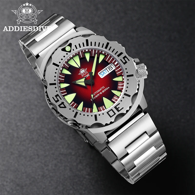 Laddies Dive Ad2103 Brand 42Mm Men Nh36 Dive Watches Con Orologio Con Castone In Acciaio Settimanale Captain Willard Orologio Da Mostro Da Uomo