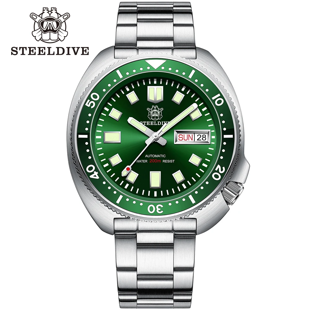Steeldive 2021 Nuovo Arrivo 44Mm Captain Willard Watch Dive Orologi Orologio Zaffiro Orologio Da Polso Automatico Da Uomo Data