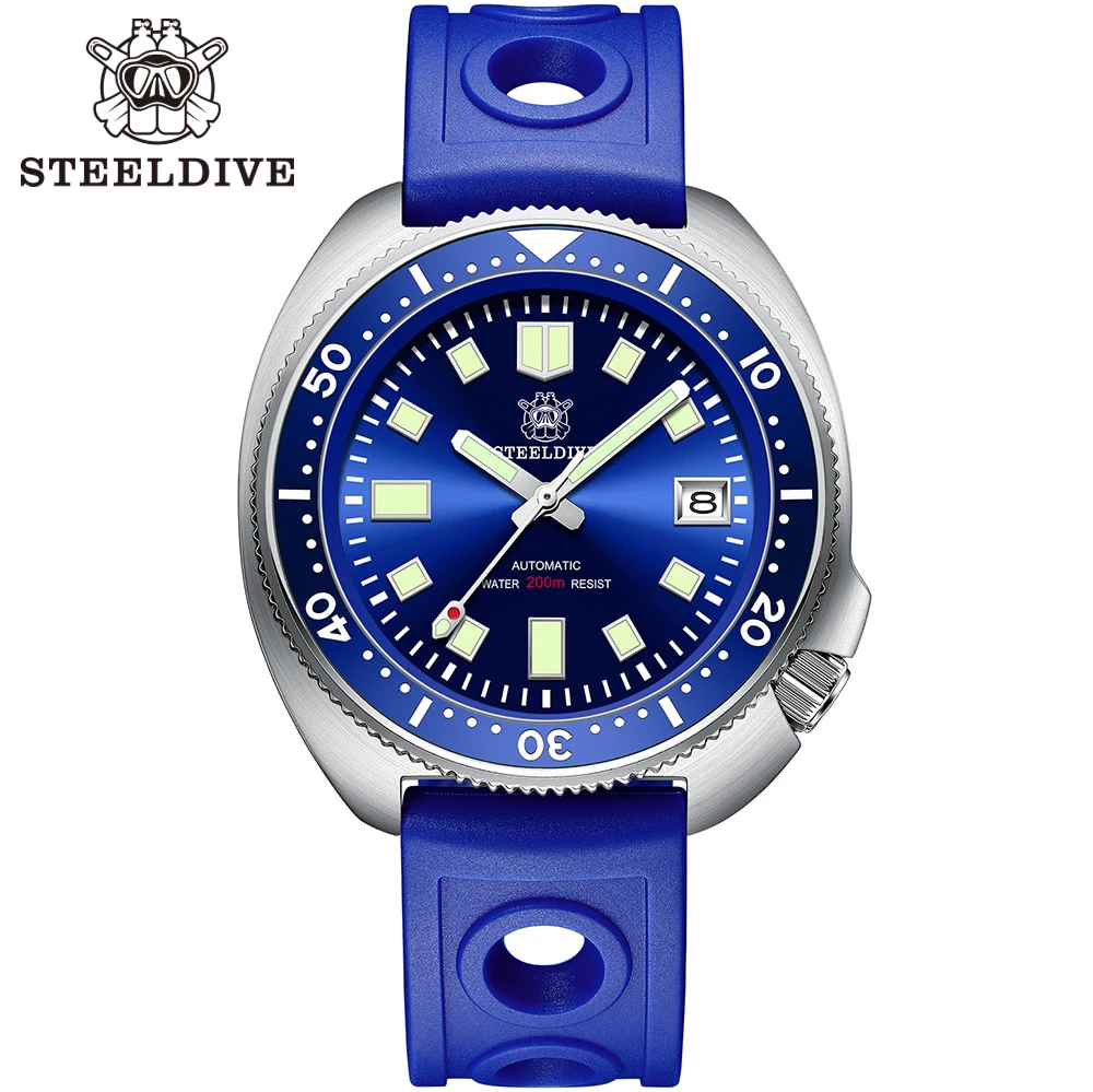 Steeldive Sd1970 Orologio Subacqueo Meccanico Automatico Captain Willard Nh35 Orologi Tartaruga Omaggio Resistente All'Acqua 200M Orologio Subacqueo D