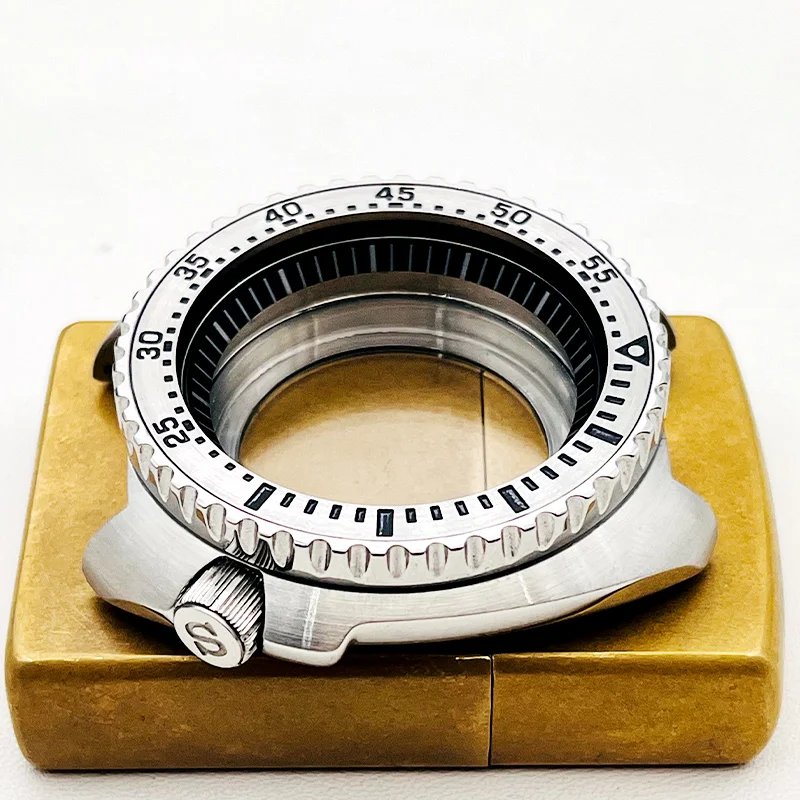 Mod Seiko Captain Willard Cassa Dell'Orologio Nh35 Custodia Adatta Nh35 Nh36 4R Movimento Vetro Zaffiro Posteriore Trasparente Skx 6105 Custodie Per T