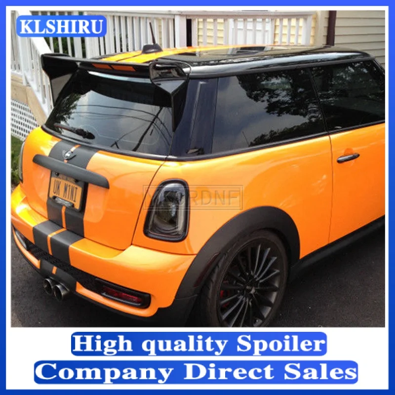Per Mini Cooper R50 Jcw Tipo Nero Fibra Di Vetro Tetto Spoiler Trim Body Kit Tuning Parte Per R50 Frp Top Wing Lip Racing