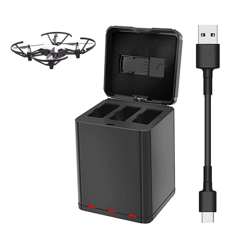 Scatola Di Ricarica Per Caricabatterie Tello Per Dji Tello Drone Hub Di Ricarica Per Batteria Accessorio Per Drone Esterno Caricabatterie Intelligente