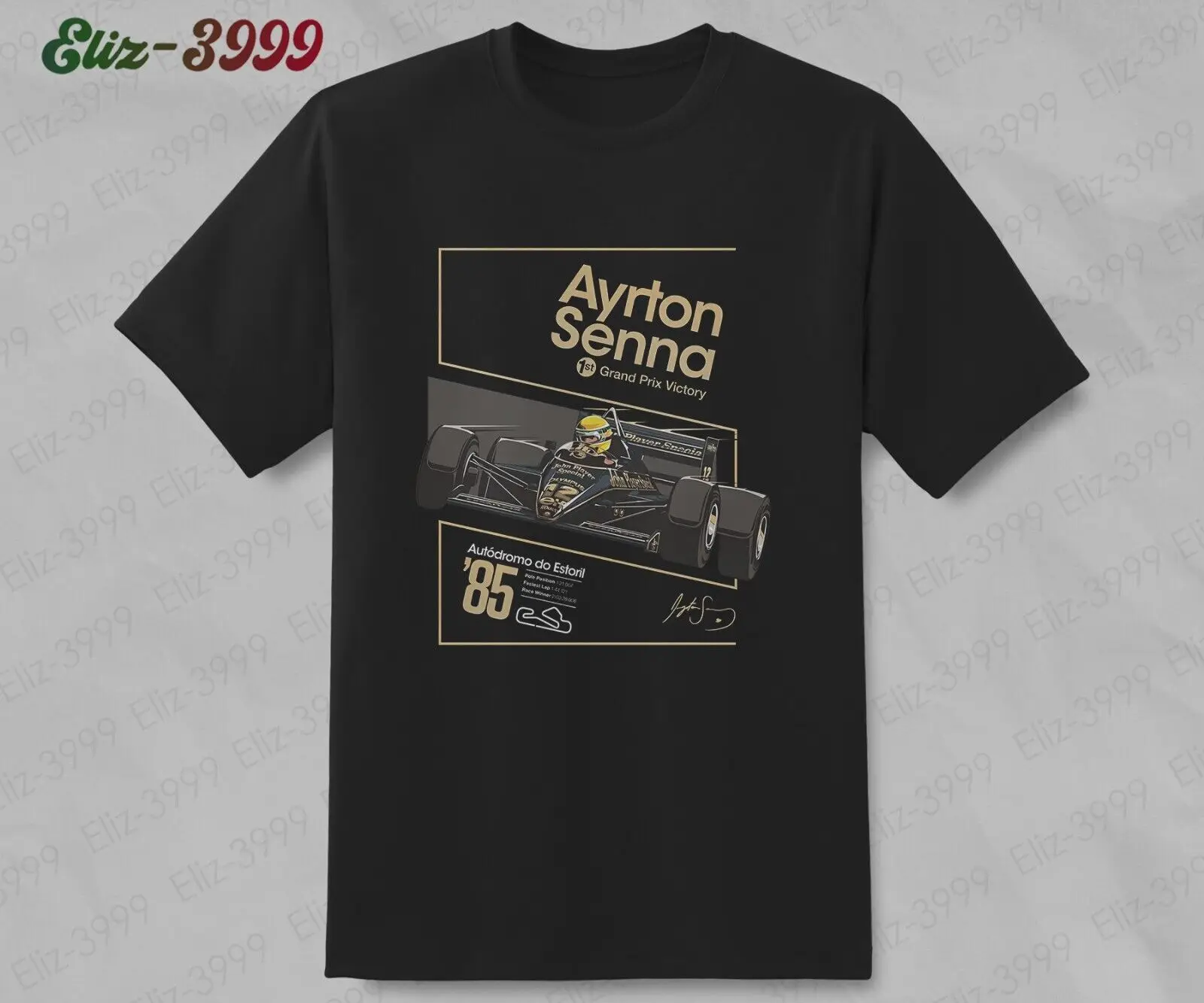 1St Grand Prix Ayrton Senna Victory Autdromo Do Estoril Pole Position T-Shirt
