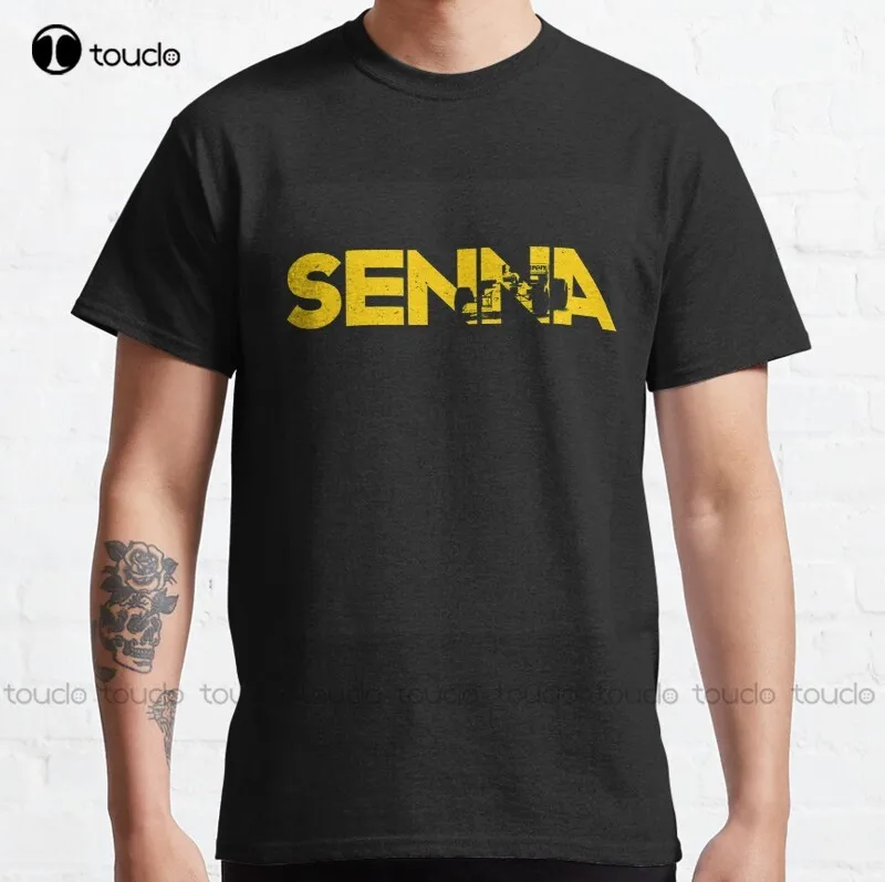 New Ayrton Senna Brazil Classic T-Shirt Cotton Tee Shirt S-5Xl T Shirt For Men Custom Aldult Teen Unisex Fashion Funny New