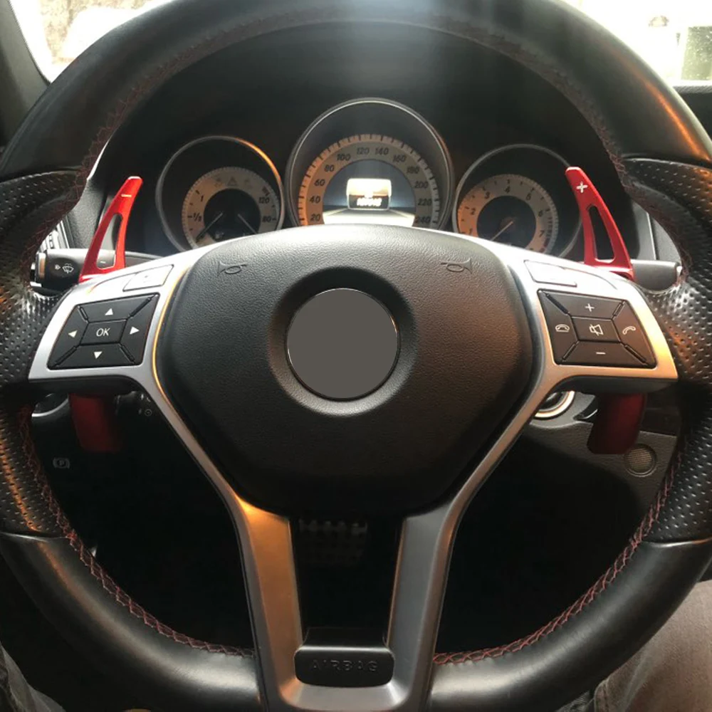 Per Mercedes Benz A B E M Classe W212 Glk Cla Gla Volante Per Auto Paddle Shift Extension Shifters Dsg Car Sticker Styling