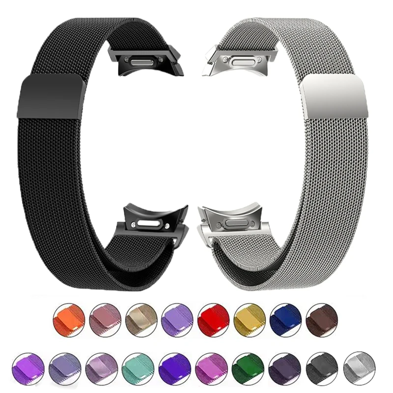 Cinturino Milanese Per Samsung Galaxy Watch 6 5 4 Series 40Mm 44Mm Bracciale One Click Attachment Watch 6 Classic 43Mm 47Mm Band