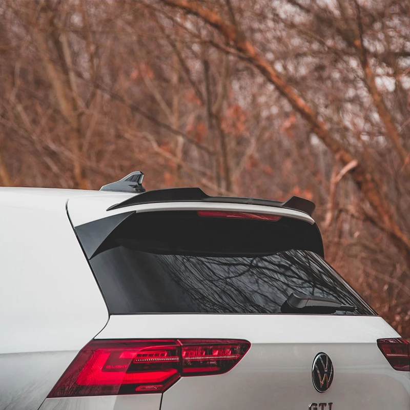 Per Vw Golf Mk8 Golf 8 Gti Gtd R 2020-2023 Maxton Style Car Rear Roof Spoiler Wing Spoiler Posteriore Cap Posteriore Trunk Lip Extension