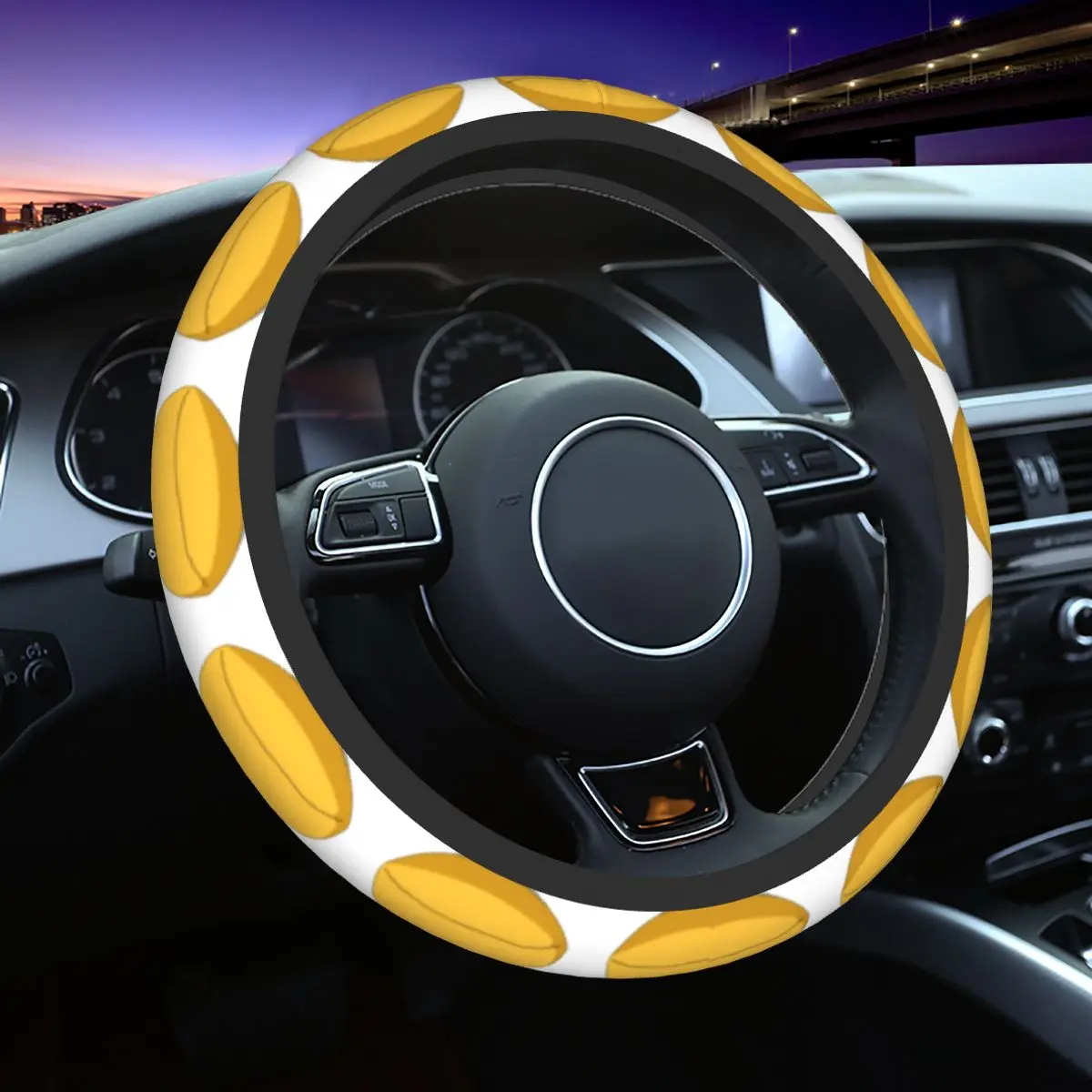 38Cm Car Steering Wheel Cover Elizabeth Duck Gintama Anti-Slip Anime Manga Braid On The Steering Wheel Cover Car Accessories