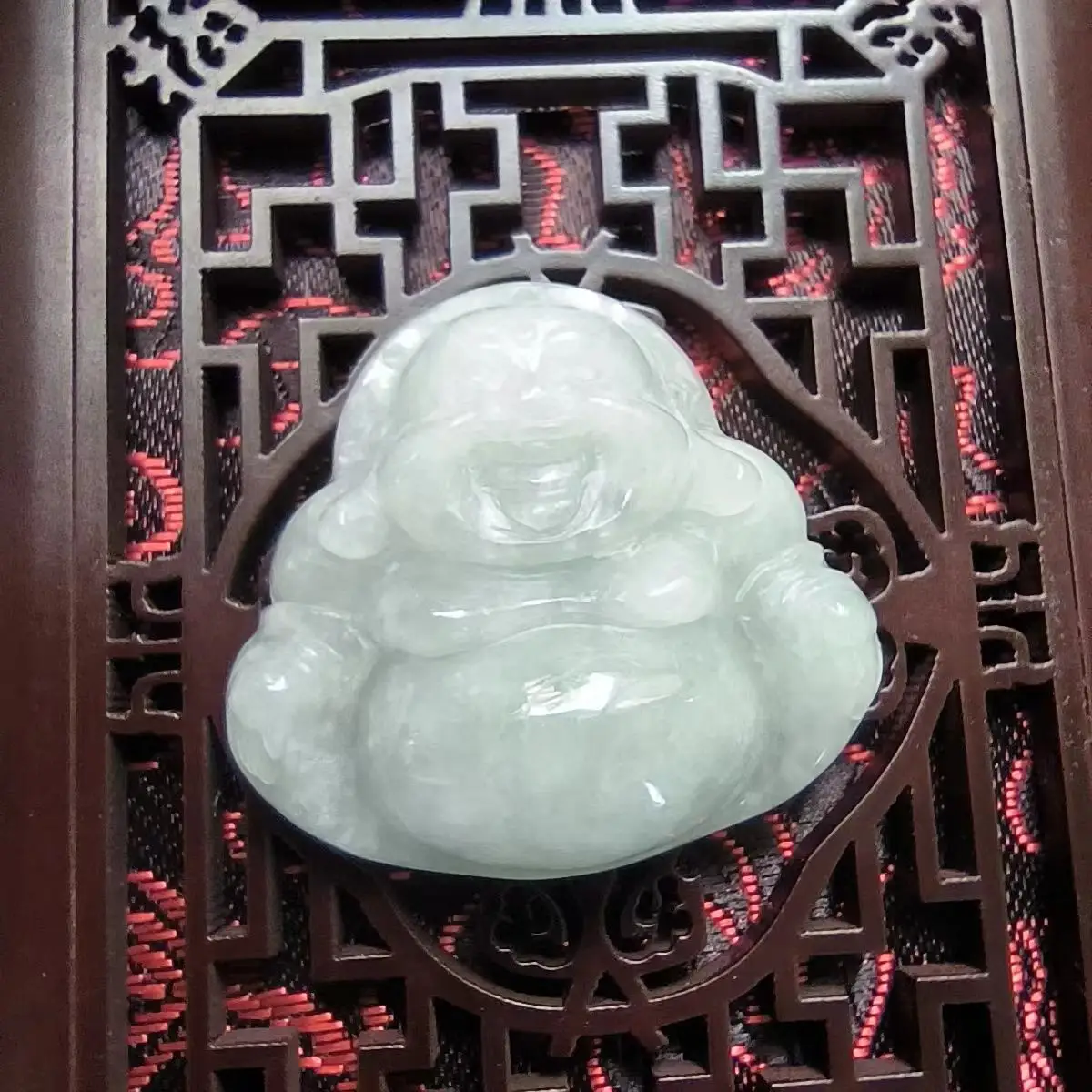 1Pcs/Lot Natural Jade Guan Yin Buddha Pendant Necklace Tassel Classical Folk-Custom Clothing Matching Jewelry Amulet Gem Taki