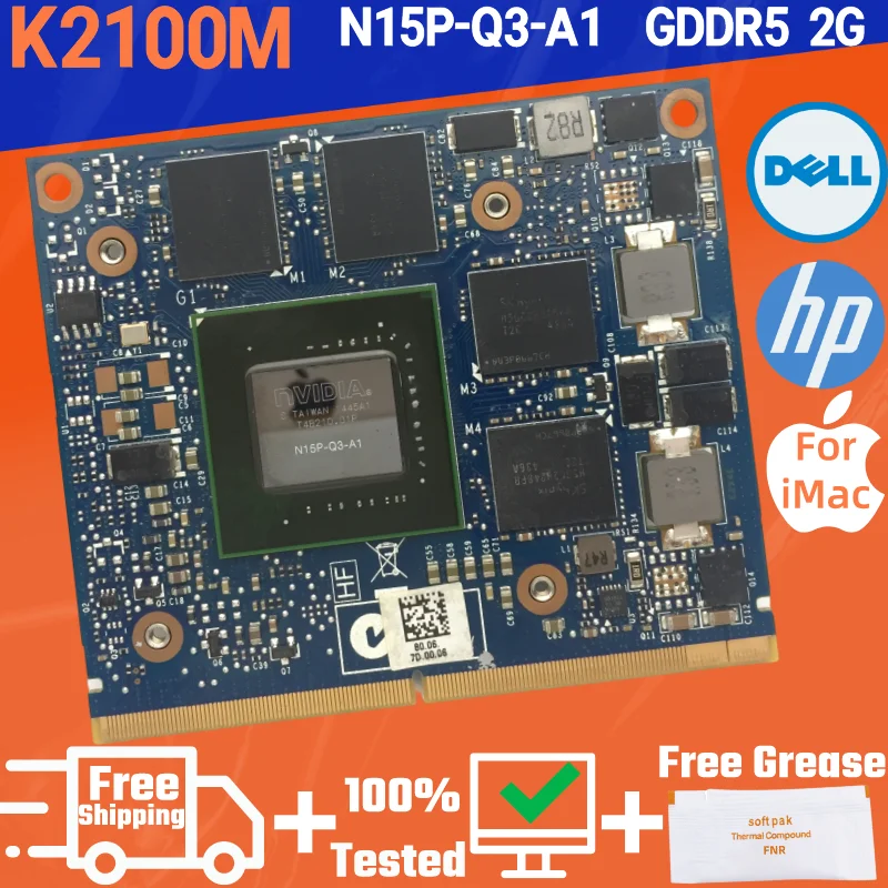 Quadro K2100M K2100 2100M Per Imac A1311 A1312 Hd6970M Aggiornamento Laptop Scheda Video Grafica N15P-Q3-A1 Muslimdell Hp 734277-001