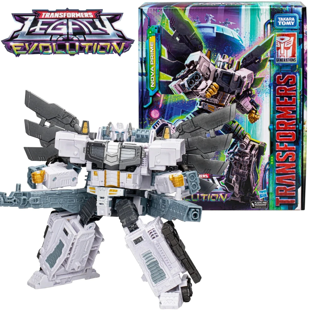 In Magazzino Transformers Legacy Evolution Leader Class Nova Prime Action Figure Model Toy Collection Hobby Gift