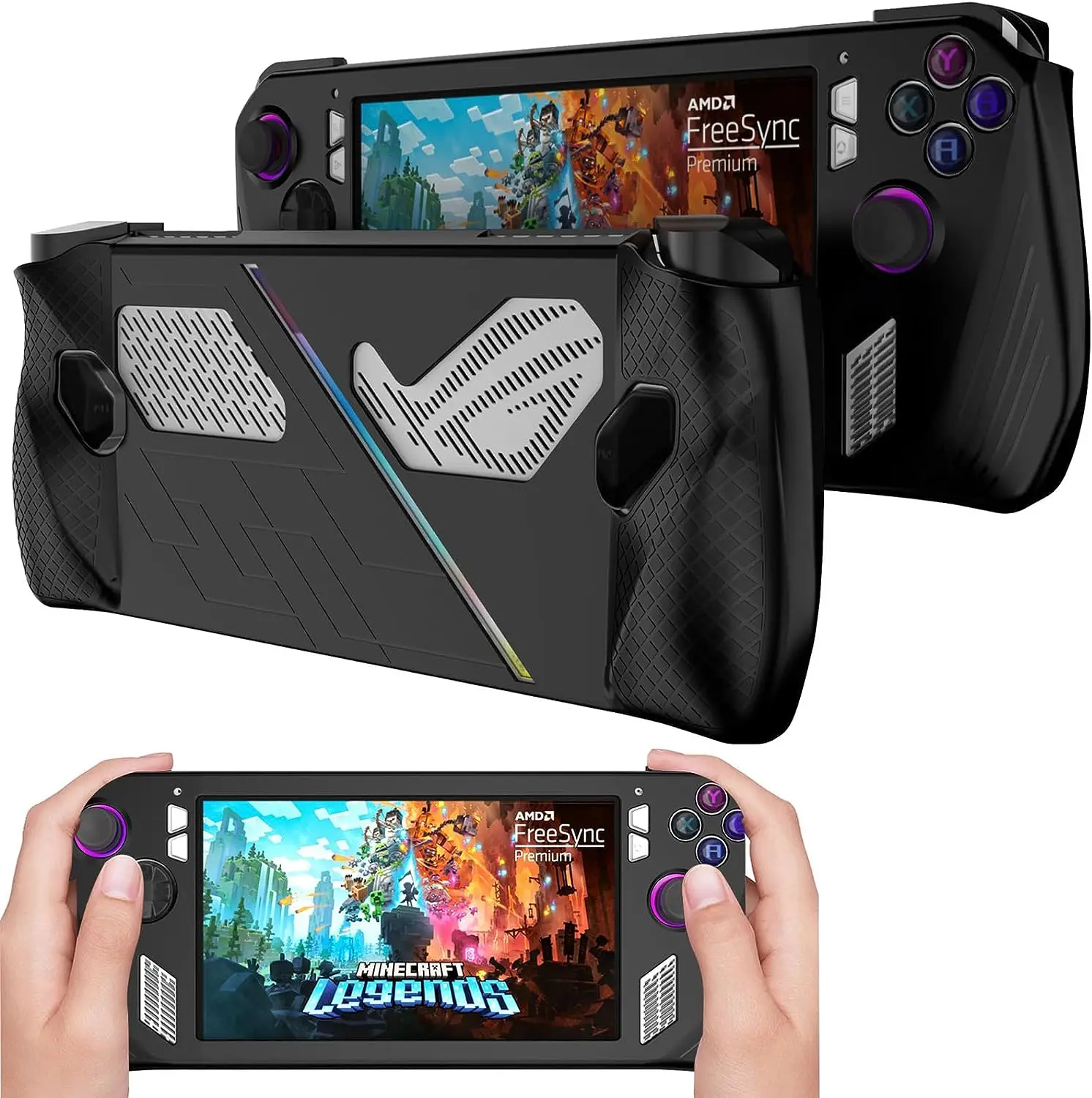 Custodia In Silicone Per Protezione Per Console Di Gioco Rog Ally, Custodia Protettiva Completa Antiurto Per Accessori Portatili Asus Rog Ally Gaming