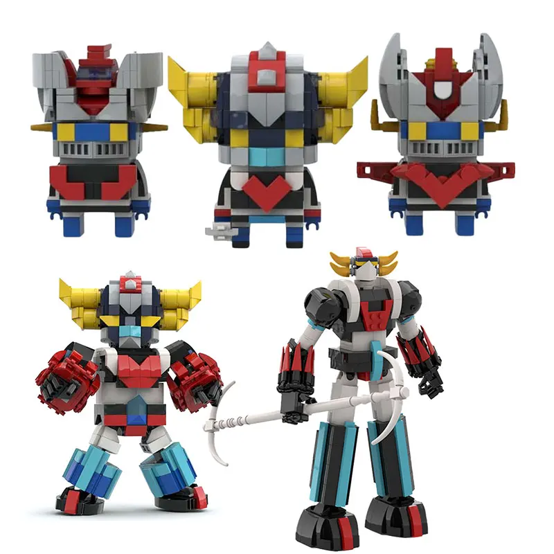 Moc Anime Figure Goldoraked Mazingered Ufo Robot Building Blocks Space Technical Mecha Robot Cartoon Model Bricks Toys Gifts