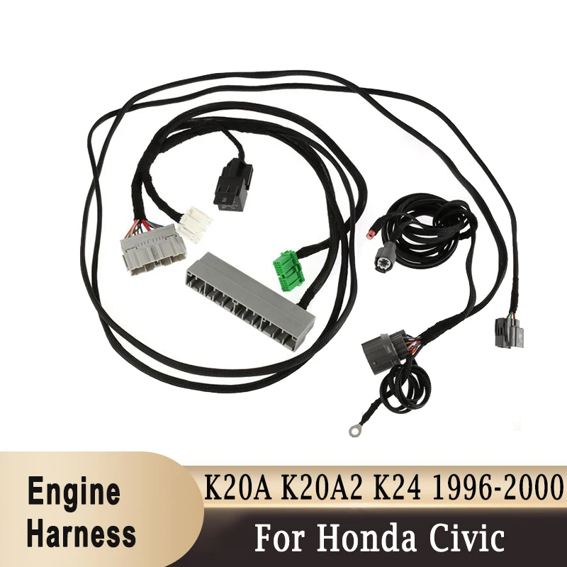 K20A K20A2 K24 K-Swap Cavo Cablaggio Conversione Motore Per Honda Civic Eg K-Swap Serie K K20A K20A2 K24 1996-2000