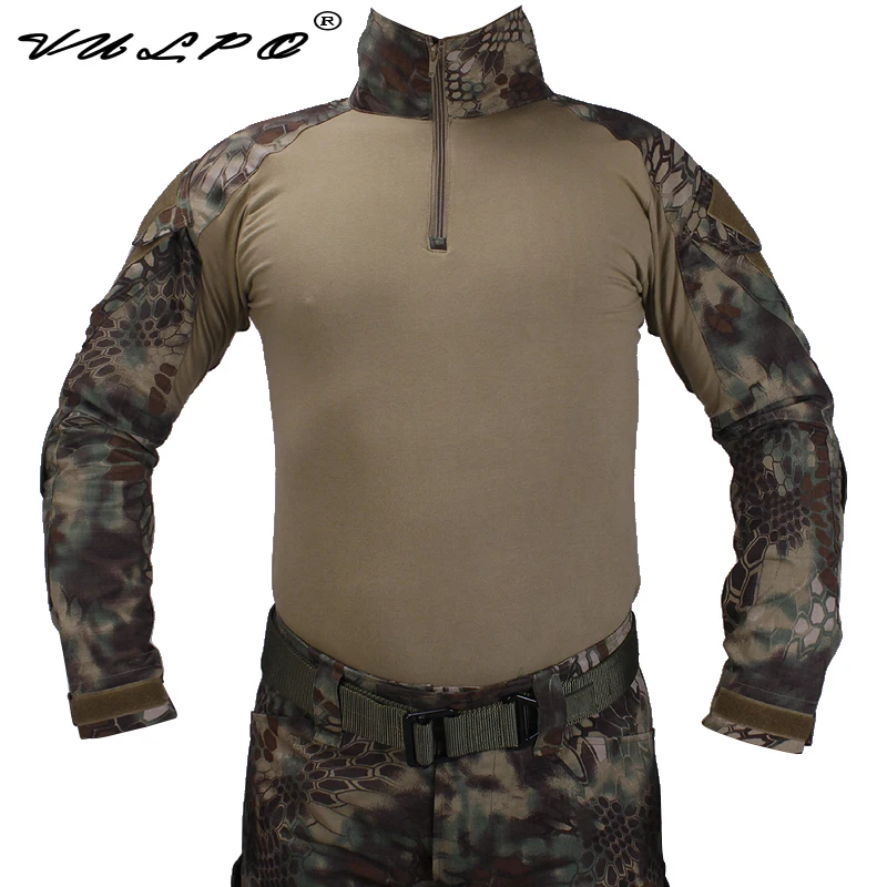 Vulpo Tactical Bdu Mandrake Shirts Military Action Camouflage T-Shirt Gioco Di Ruolo Militare Ghillie Suits