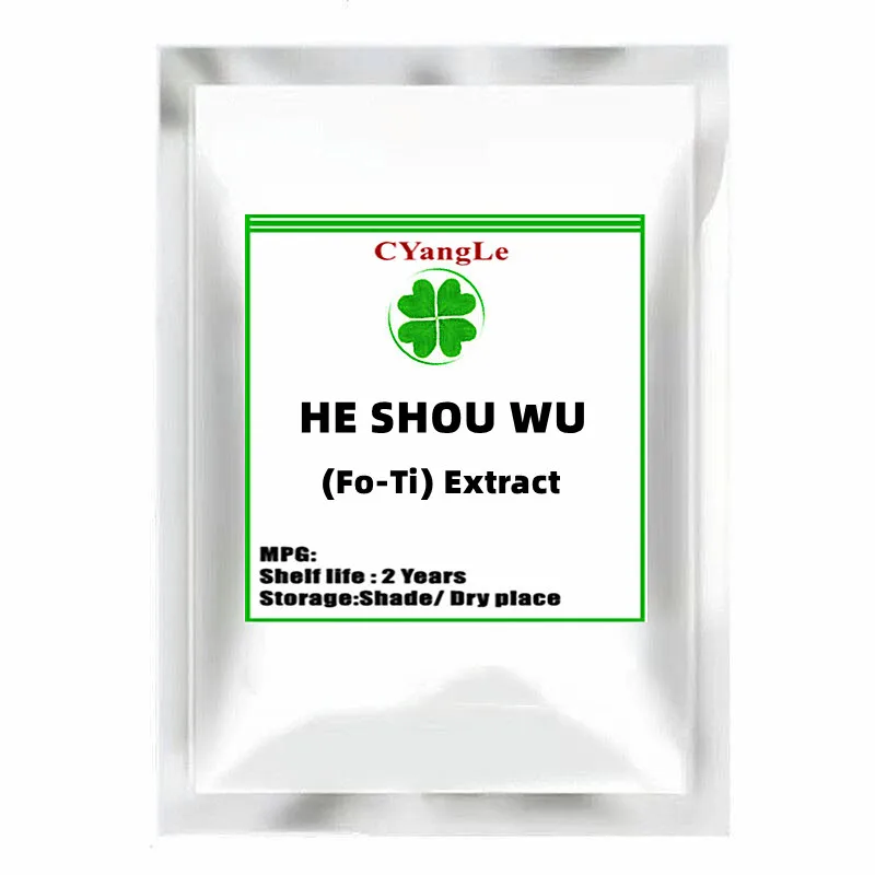 Pure & Organic He Shou Wu (Fo-Ti) Estratto He Shou Wu, Crescita Dei Capelli E Capelli Neri Anti-Età Migliora L'Immunità