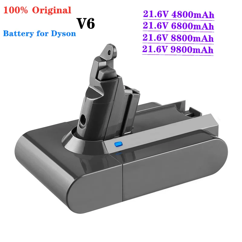 2022 Neue V6 21,6 V 9800Mah Li-Ion Akku Für Dyson V6 Batterie Dc58 Dc59 Dc61 Dc62 Staubsauger Sv09 Sv07 Sv03 Sv04 Sv06 Sv05