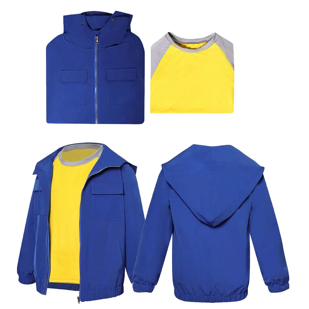 Bambini Bambini Camicia Set Grover Cos Underwood Jackson Coat Cosplay Costume Movie Bradley Outfit Halloween Carnival Party Suit