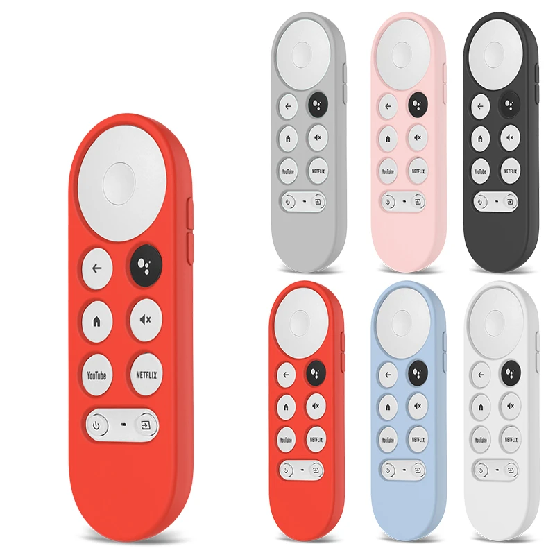 Custodia Morbida In Silicone Per Il 2020 Google Chromecast 4K Snow Remote Cover Protettiva Shell Antiscivolo Per Chromecast Smart Tv Remote