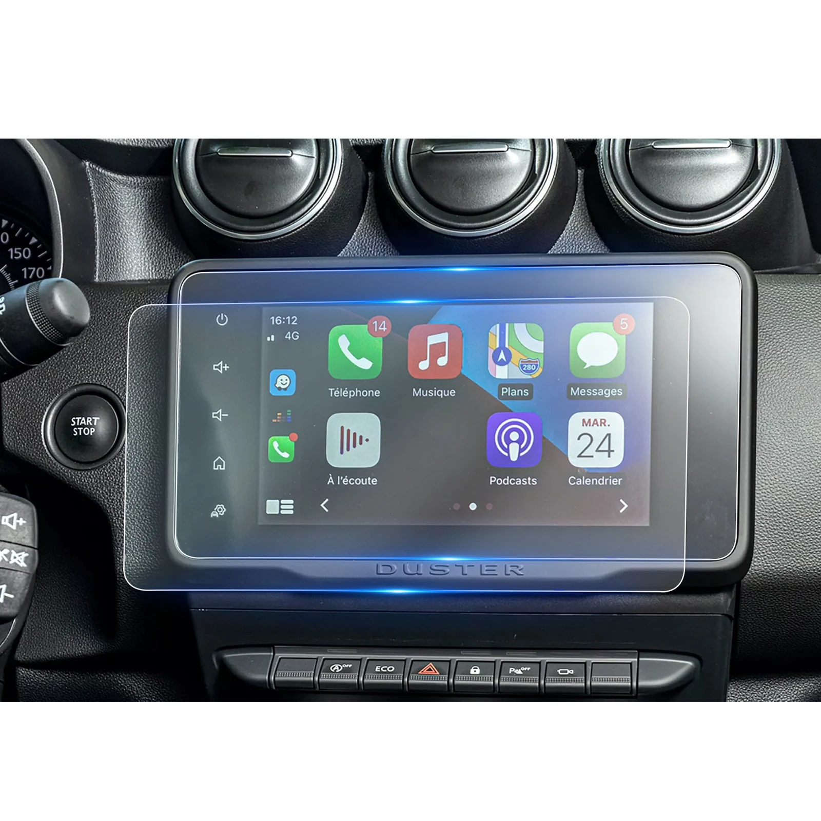 Lfotpp Nano Screen Protector Per Dacia Duster 2022 2023 8" Auto Multimedia Radio Display Auto Interior Dacia Duster Accessori 2023
