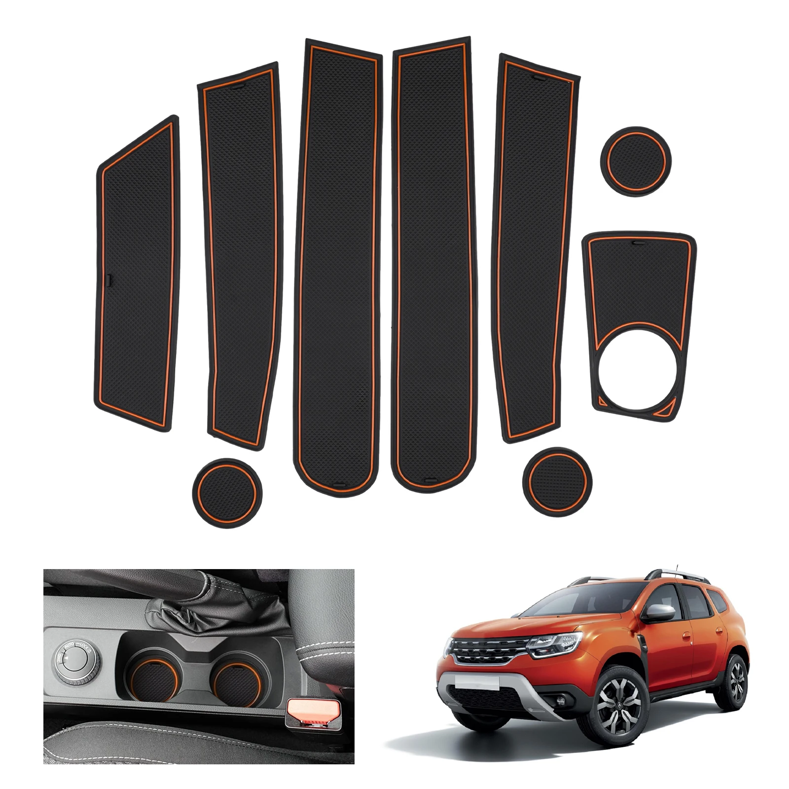 Ruiya Per Renault Dacia Duster 2022 2023 2024 Auto Porta Scanalatura Mat Antiscivolo Slot Pad Auto Interni Dacia Duster Accessori 2024