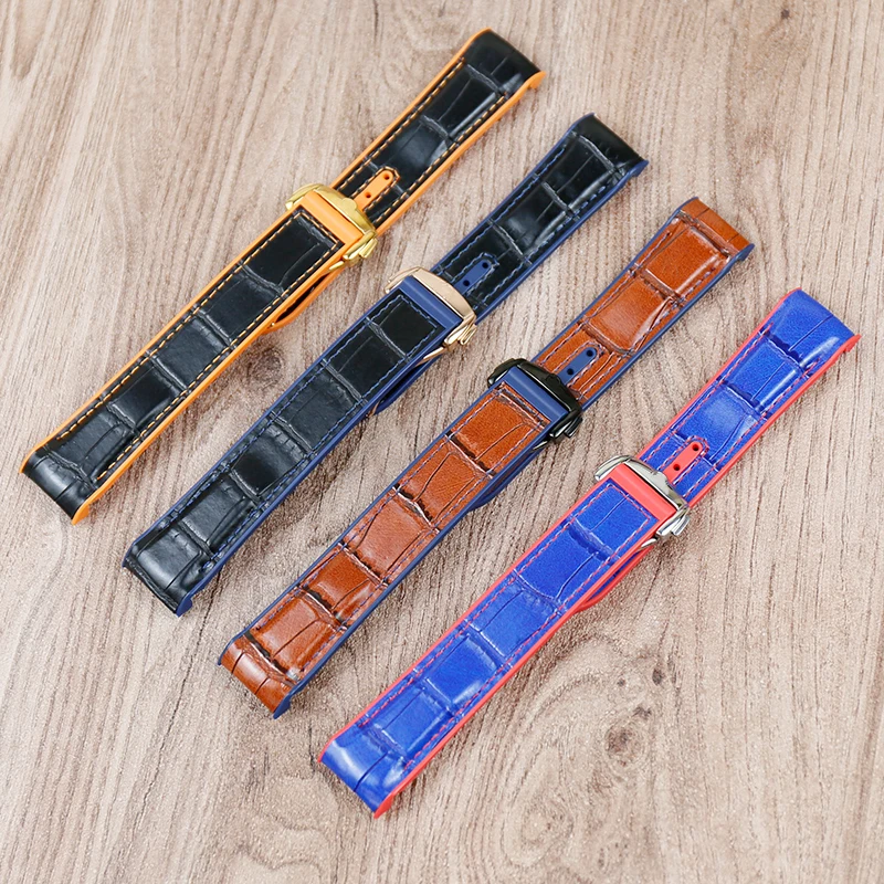 Accessori Per Orologi Cinturino In Pelle Da Uomo Per Omega Marine Universe 9900 Ippocampo 8900 20Mm 22Mm Cinturino Sportivo Impermeabile Da Donna