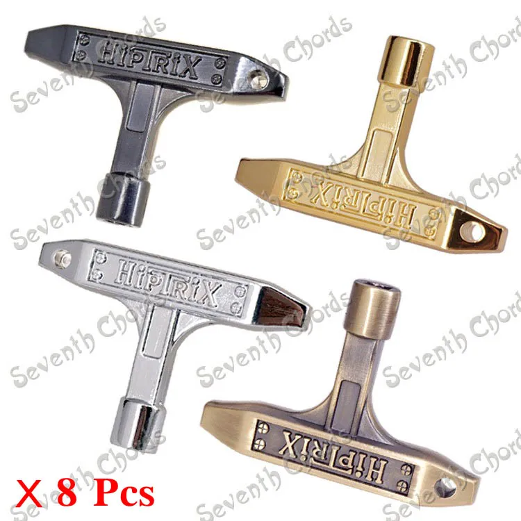8 Pcs 4 Colori Drum Skin Tuning Key Jazz Drum Set Tool Key Key/Senza Moschettone.