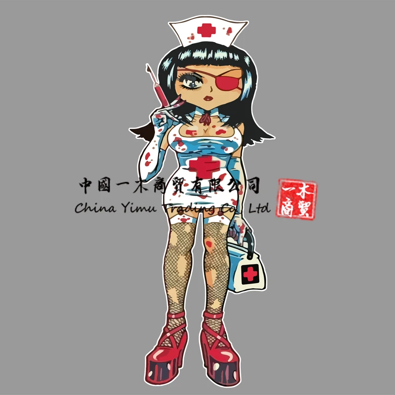 Bikini Da Donna Hook-Up Infermiera Sexy One Eyed Blood Girl, Vestito Da Infermiera Sexy Da Principessa Con Tacco Alto