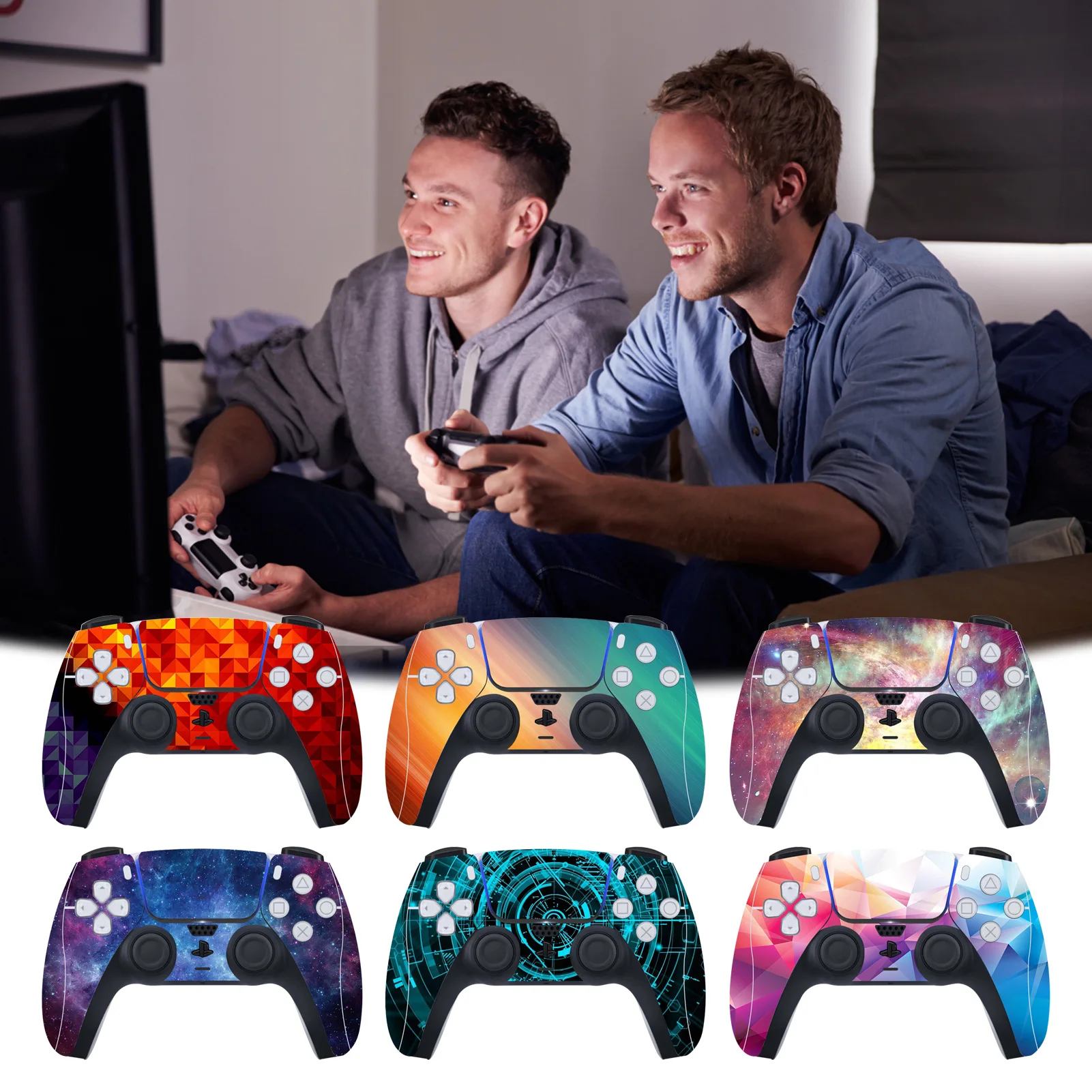 Adesivo Multicolore Per Controller Ps 5 Decal Skin Per Ps 5 Gamepad Joystick Per Controller Playstation5 Accessori Di Gioco