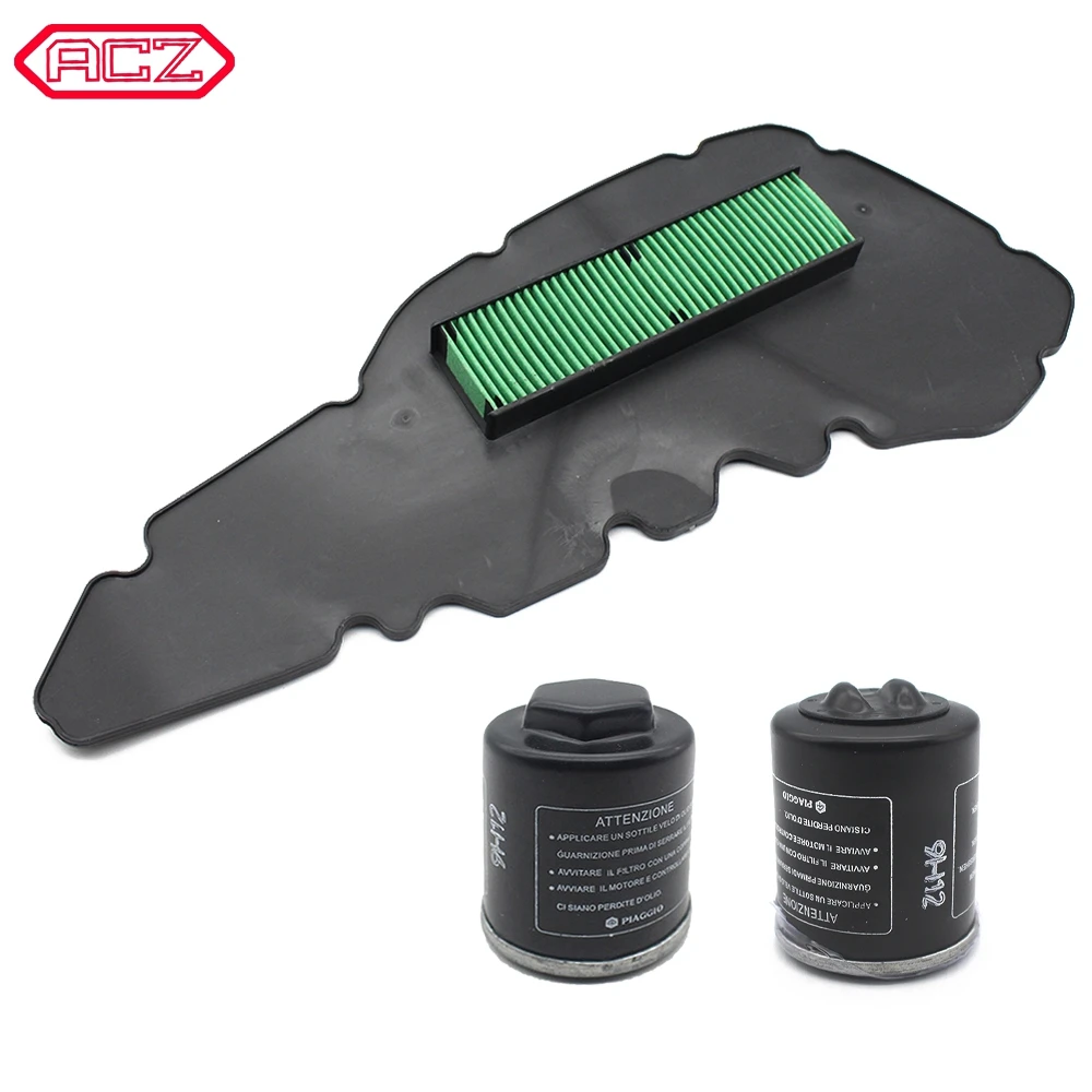Set Filtro Aria Filtrazione Olio Moto Per Piaggio Medley 125 150 4T Ie Abs 2020-2023 Aprilia Sr Compact Gt
