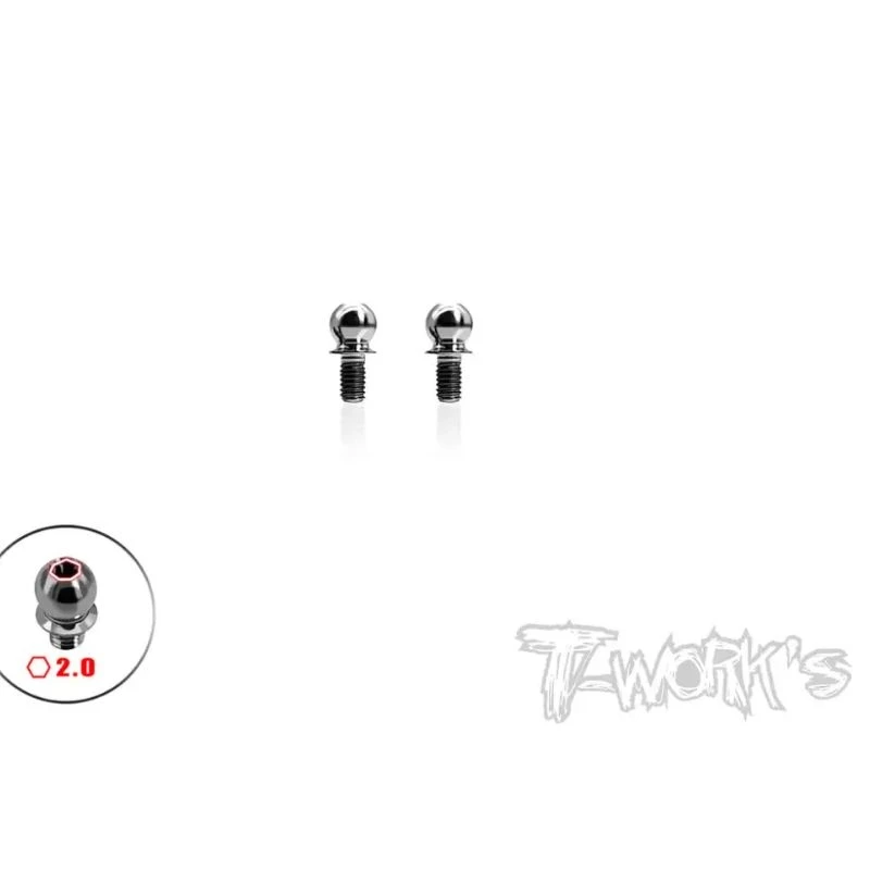 Originale T Works Tp-028 64 Set Di Estremità A Sfera In Titanio Per Parte Yokomo Yz-2Professional Rc