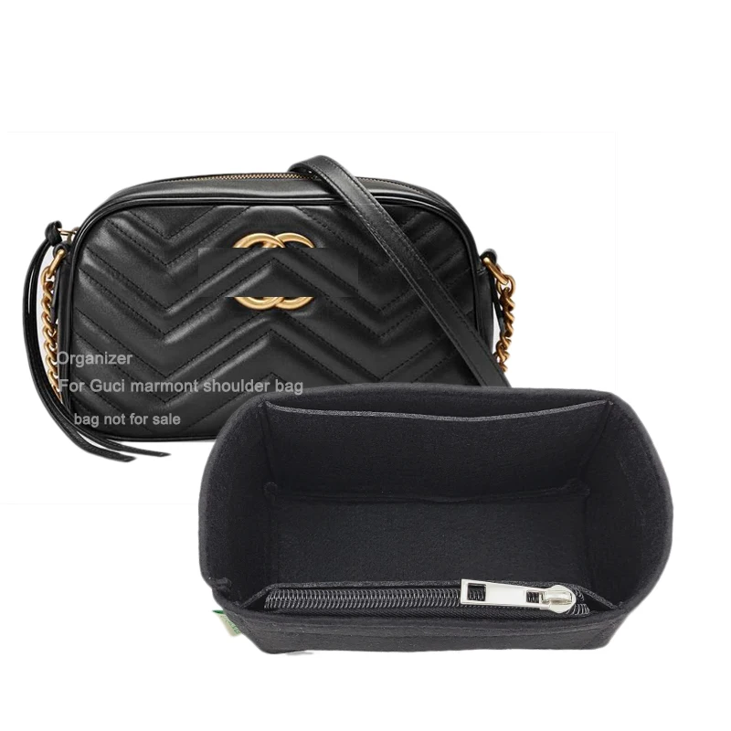 Per Gg Marmont Borsa A Tracolla Piccolo Mini Organizer Con Cerniera, Inserto Per Borsa Fotografica, Fodera In Feltro Protezione Per Borsa Shaper Adere