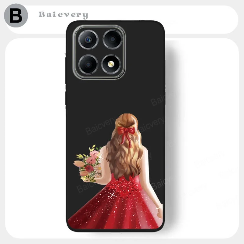 Custodia Per Animali Per Huawei Honor X8 5G X8 4G X6 X6A Tiffany-L026 Vne-Lx1 Cover Modello Fashion Style Soft Tpu Shell