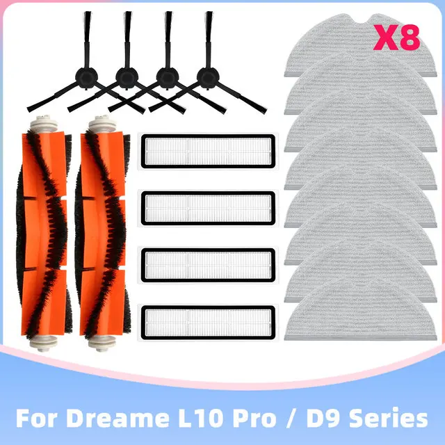 Per Xiaomi Dreame D9 Dreame Bot L10 Pro L10 Accessori Per Aspirapolvere Spazzola Laterale Filtro Hepa Mop Spazzola Principale Parte Di Ricambio