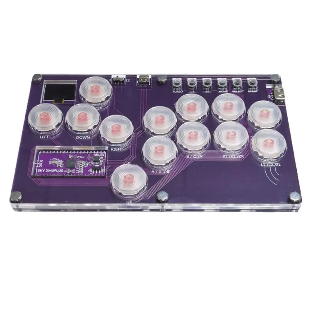 Tastiera Arcade Di Gioco Per Haute42 Arcade Joystick Hitbox Controller Street Fight Sticks Per Ps5/Ps4/Switch Pc Hitbox Fighting