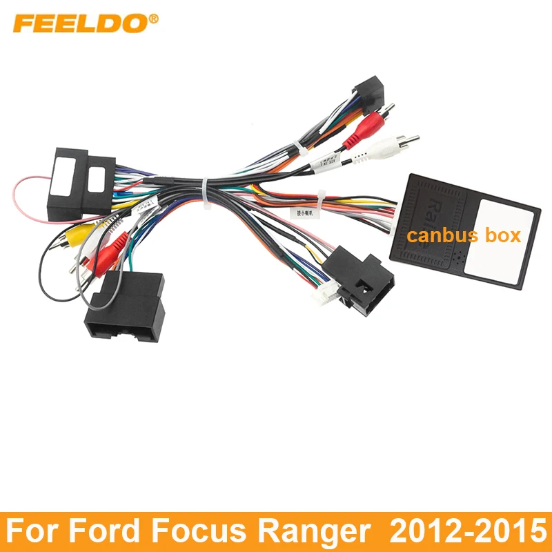 Feeldo Car Audio 16Pin Adattatore Per Cavo Di Alimentazione Android Per Cablaggio Di Alimentazione Audio Ford Focus Ranger