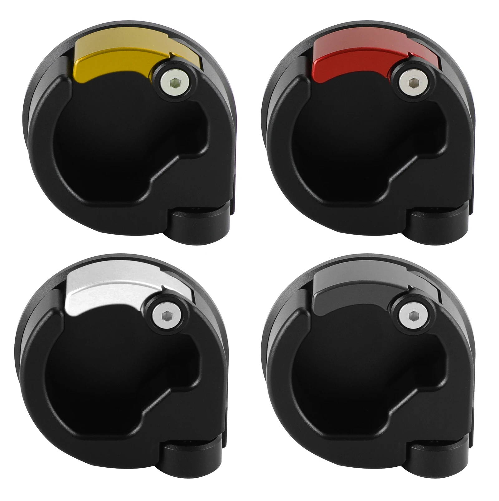 Artudatech Holder Scooter Ganci Per Casco Serrature All'Uncinetto Per Piaggio Vespa Gts300 300 Gtv Argento Parti Del Motociclo