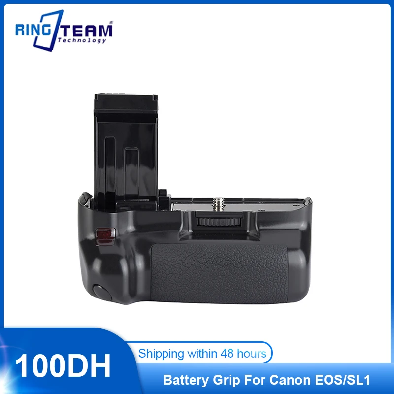 Bg-100D Battery Grip 100Dh Per Canon Eos 100D Rebel Sl1 Fotocamera Digitale Funziona Lp-E12 Telecomando Senza Batteria