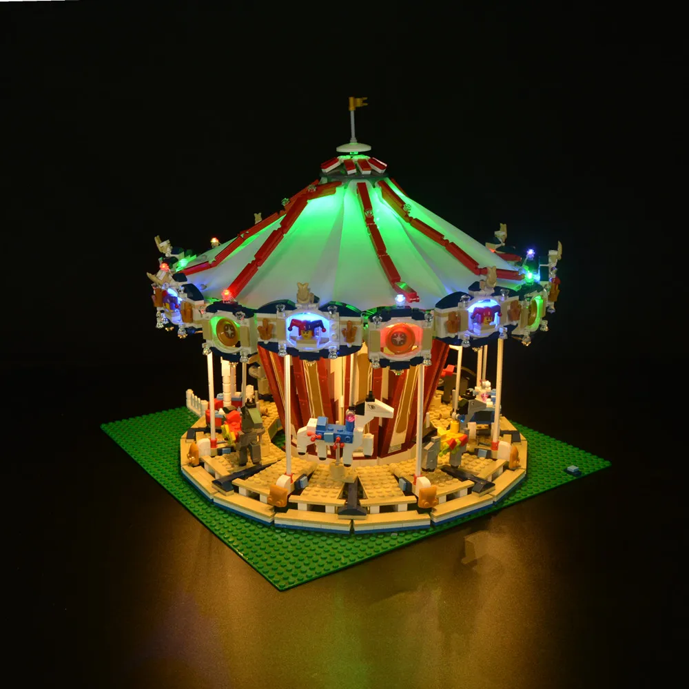 Kit Di Illuminazione A Led Per 10196 E 15013 City Street Grand Carousel Blocks Mattoni Solo Kit Di Illuminazione Non Includere Il Modello