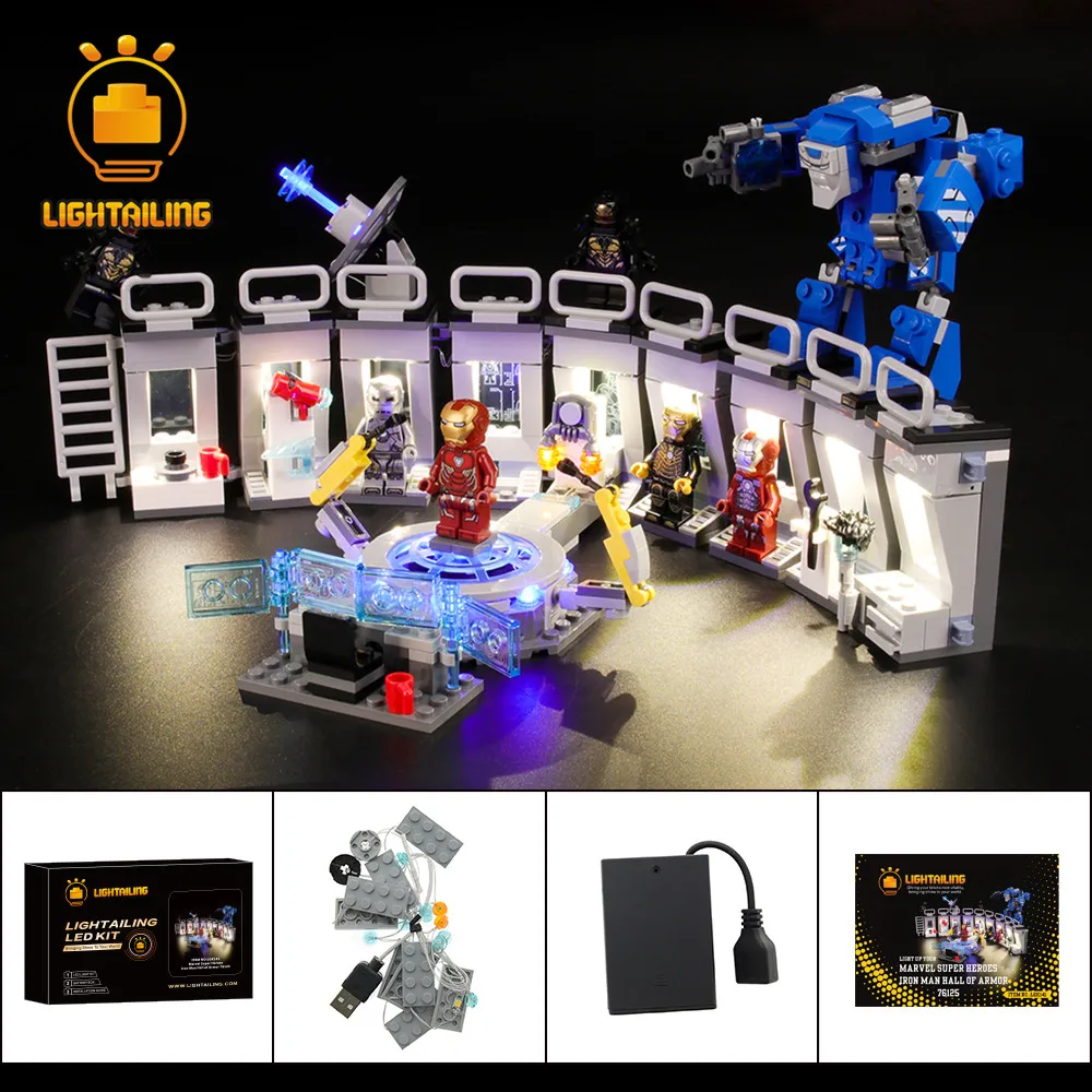Kit Di Illuminazione A Led Lightailing Per 76125 Hall Of Set Di Illuminazione Per Blocchi Corazzati