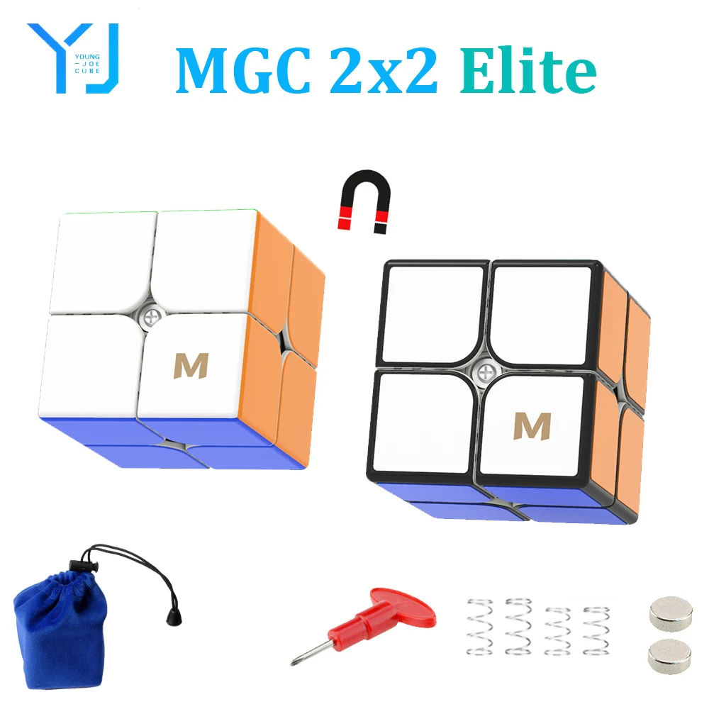 Yj Mgc 2 X2 Elite Magnetic Cube Yongjun Mgc Elite 2 X2 Magic Speed Cube Stickerless Professional Fidget Toys Cubo Magico Puzzle