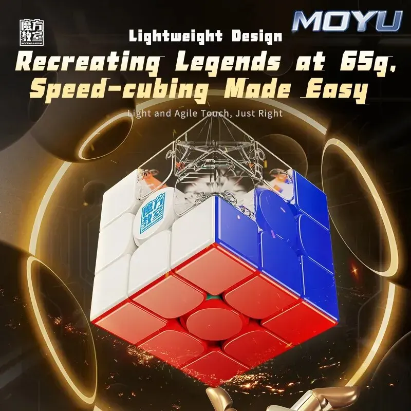 Moyu Rs3M V5 3 X3 Magnetic Magic Speed Cube Giocattoli Fidget Professionali Rs3 M 2023 V5 Cubo Magico Puzzle