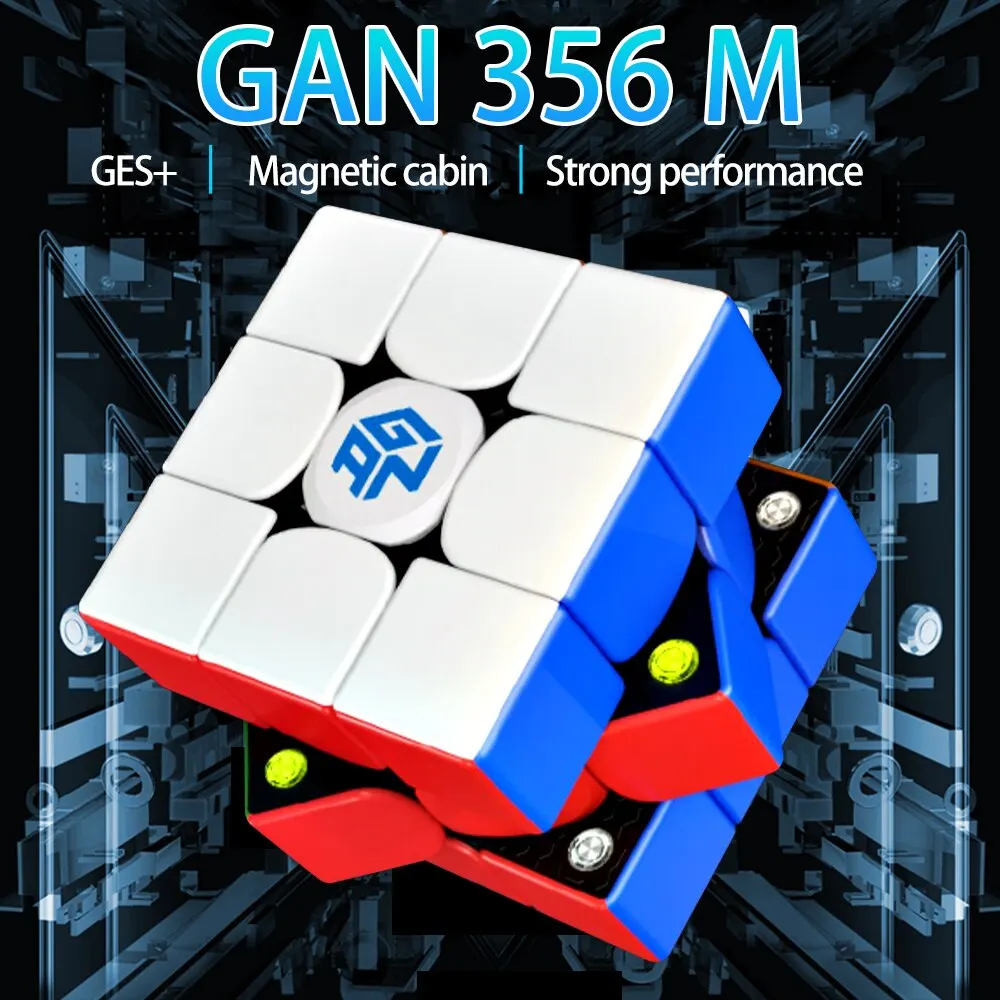 Gan 356 M 3X3X3 Magnetic Magic Speed Cube Stickerless Gan 356 M Professional Fidget Toys Gan 356 M Lite Cubo Magico Puzzle