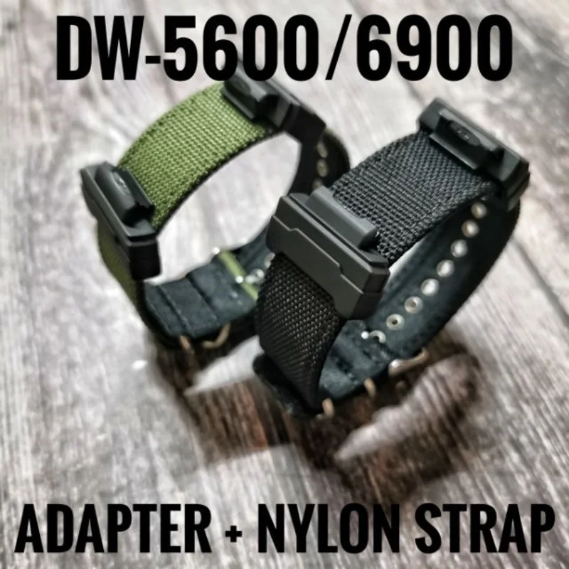 Cinturino In Nylon Per Casio Dw-5600 Dw-6900 Cinturino 24Mm Per Casio G-Shock Dw5600 Dw6900 Cinturino Adattatore Cintura In Nylon Colorato