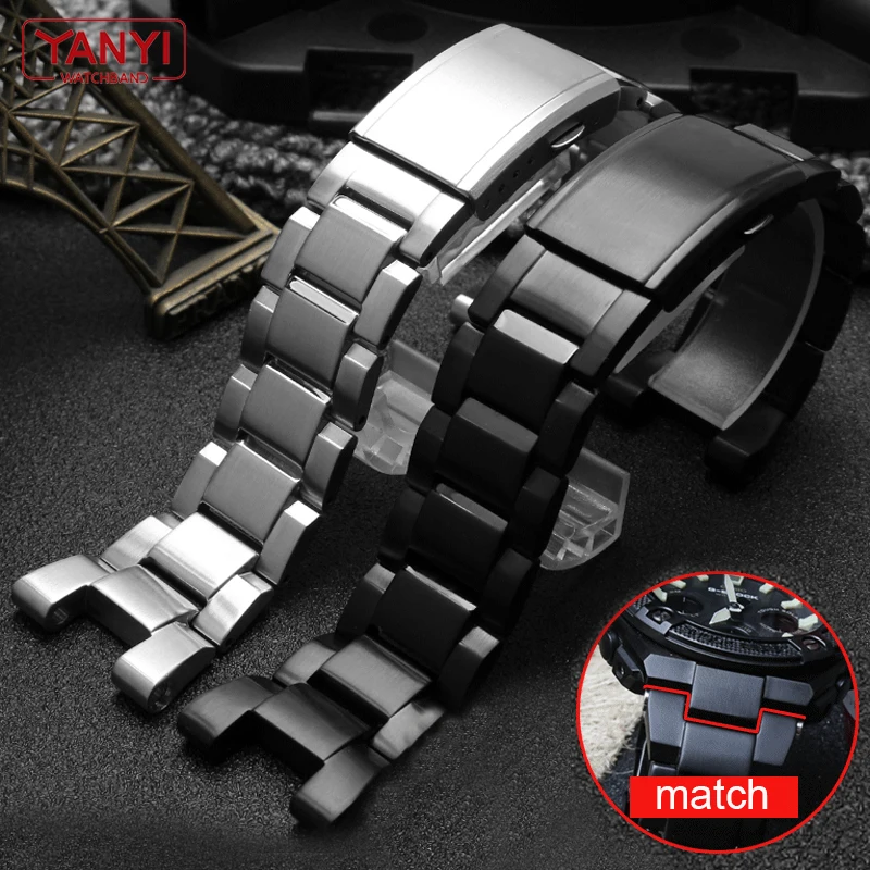 Cinturino In Acciaio Inossidabile Per Cinturino Casio G-Shock Gst-210 Gst-W300 Gst-400G Gst-B100 S100D/S110D/W110 Cinturino In Metallo