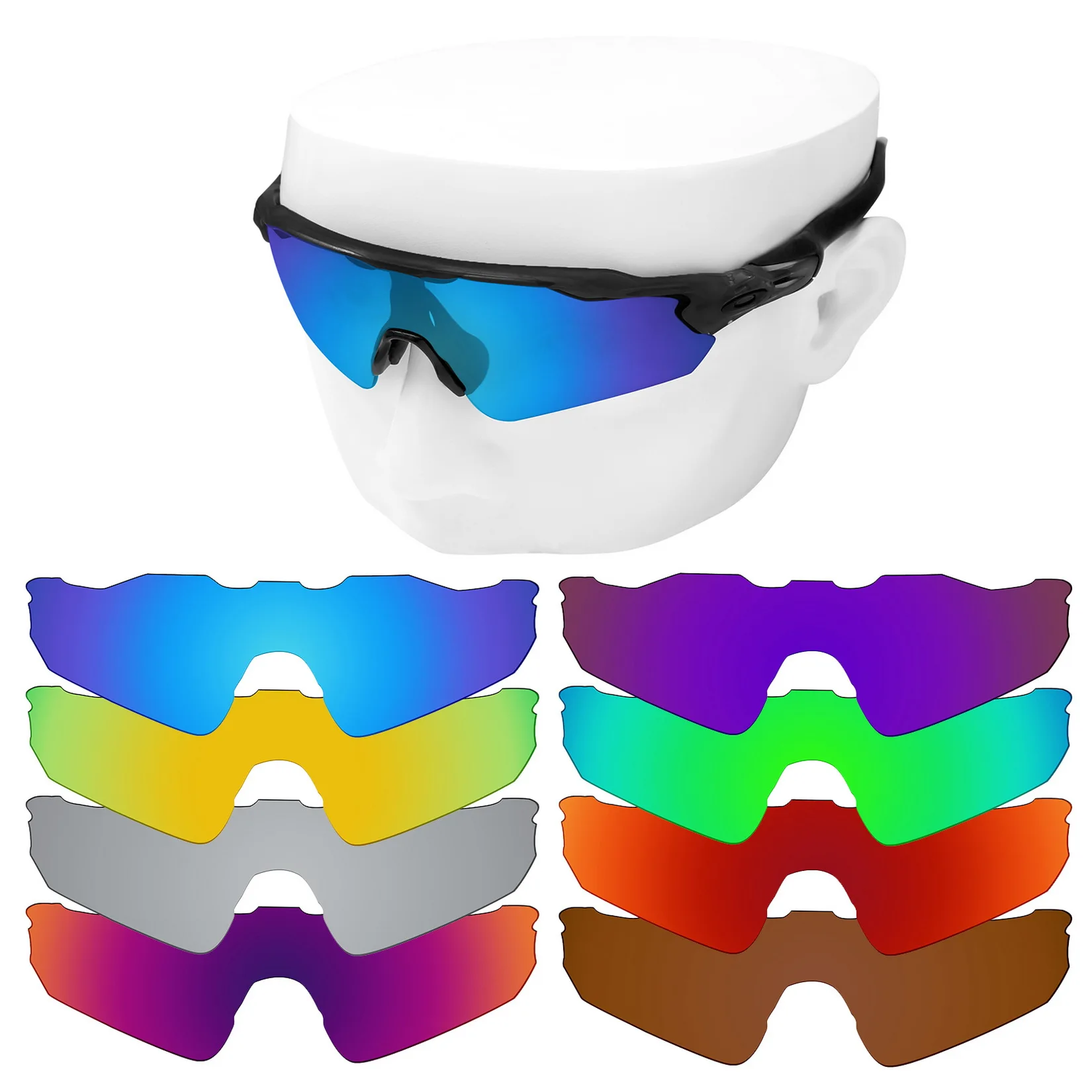 Lenti Di Ricambio Polarizzate Oowlit Per-Oakley Radar Ev Path Oo9208 Occhiali Da Sole