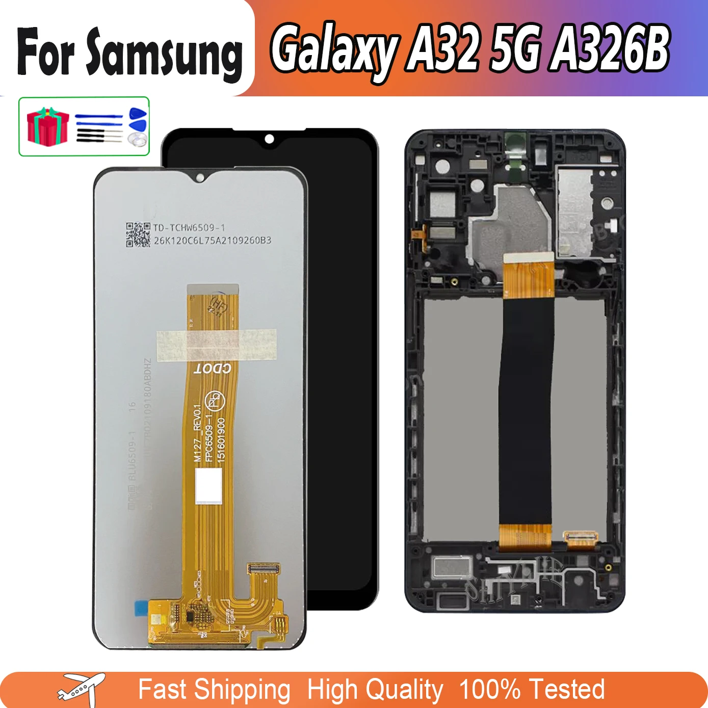 Lcd Da 6.5 "Per Samsung Galaxy A32 5G A326 Sm-A326Br Display Lcd Touch Screen Per Samsung Sm-A326B A326B/Ds Digitizer