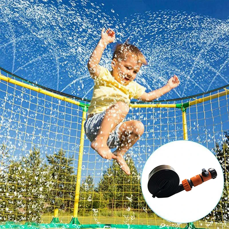 12M Summer Water Sprinkler Trampolino Sprinkler Giochi D'Acqua Da Giardino All'Aperto Spruzzatore Giocattolo Cortile Accessori Per Parchi Acquatici
